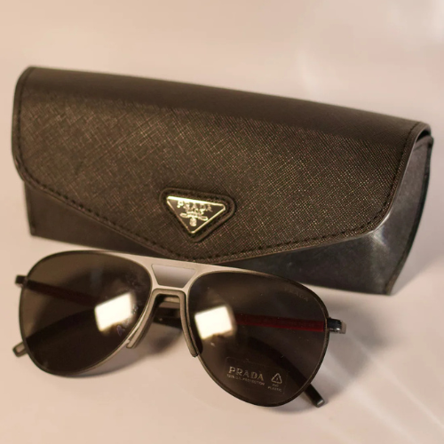 Authentic Prada Aviator Sunglasses - Premium Designer Eyewear with Case