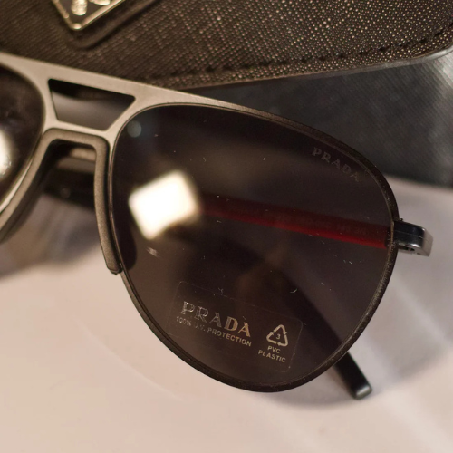Authentic Prada Aviator Sunglasses - Premium Designer Eyewear with Case